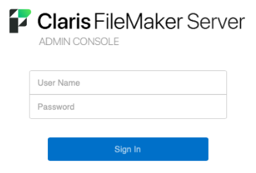 fm21 admin console login